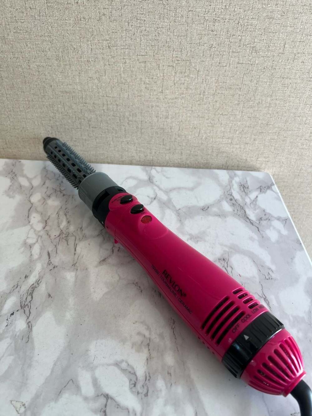 Revlon Hot Air Brush Kit Model RVHA6002 Pink Tourmaline Ceramic